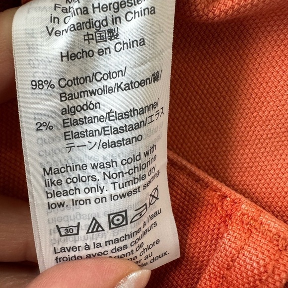 Madewell Camp Cotton Shorts in Tangerine - Picture 9 of 9